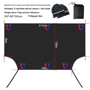 Magnetic Windshield Snow Shield