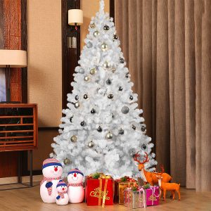 4-White Christmas Tree with Memory Wire – 328 Tips