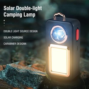 solar portable lantern outdoors